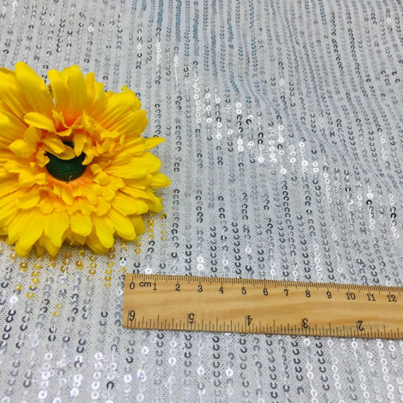 3mm Elastic Mesh Sequins Shinn - Crystal Mesh Fabric ulasan dan harga