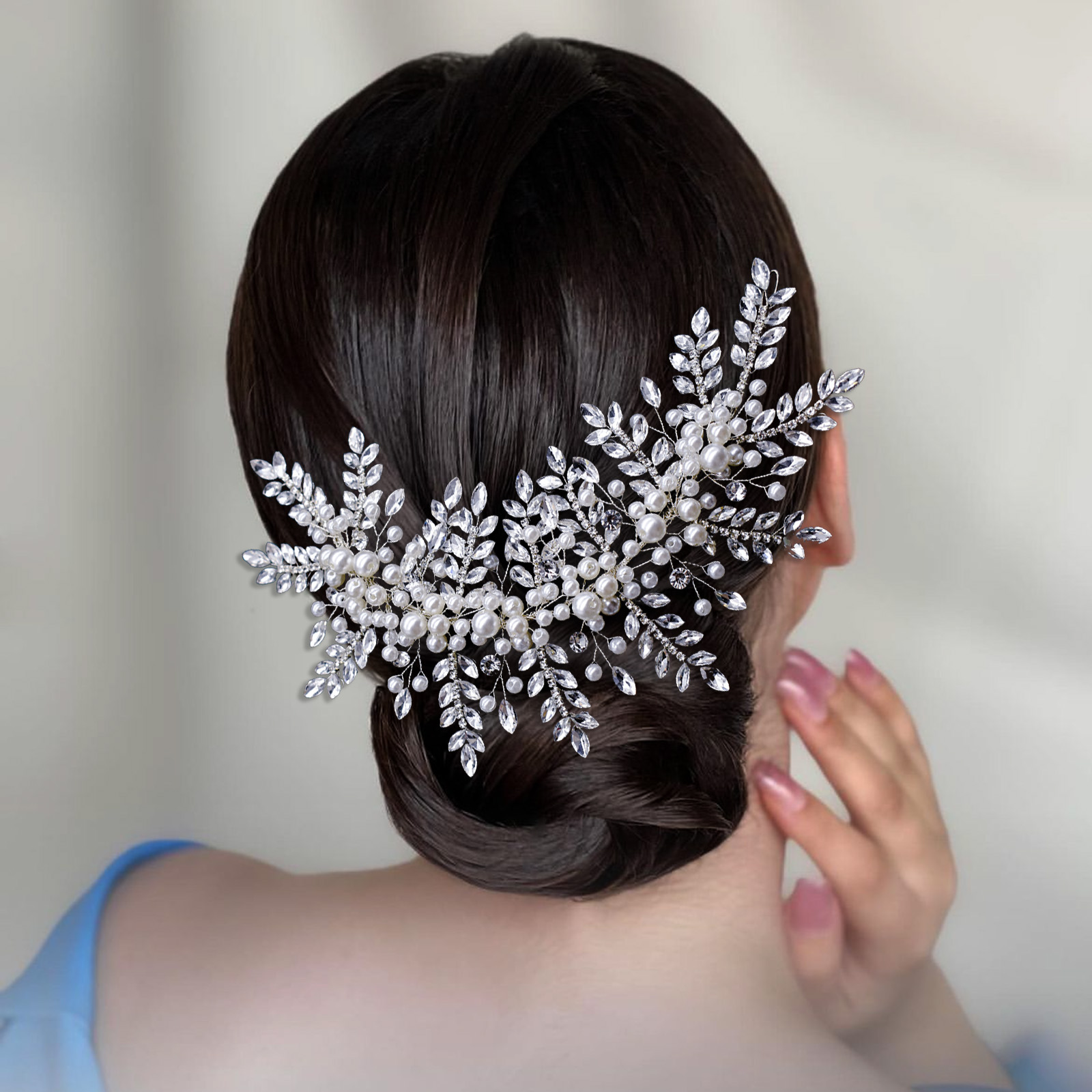 DZ324  Stone Work  Beaded Patc - Sew On Rhinestone ulasan dan harga