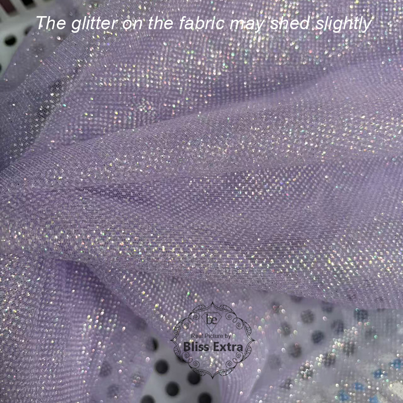 Shimmering Glitter Tulle Fabri - Sequin Fabric Panel ulasan dan harga