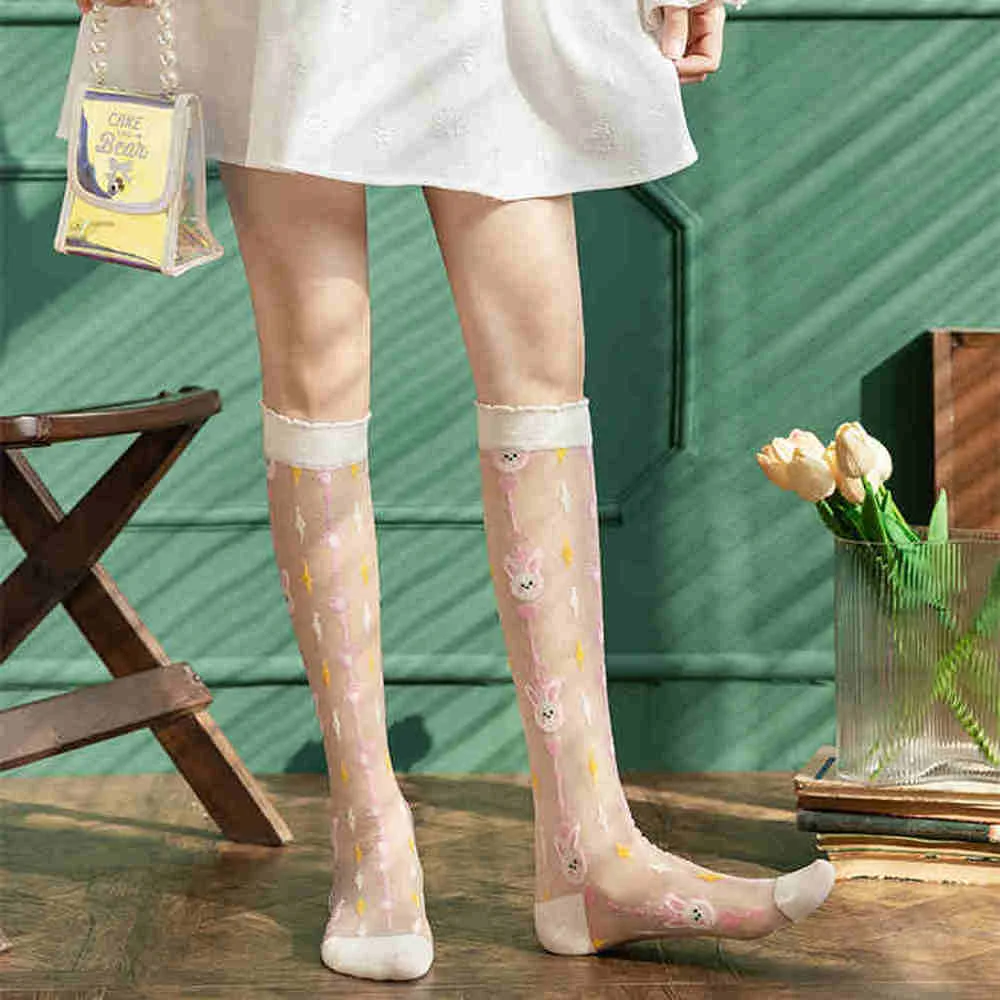Summer Thin Women Stockings Ul - Crystal Mesh Fabric ulasan dan harga