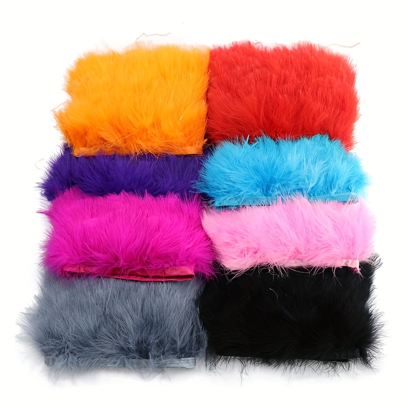 Fluffy Turkey Feathers Trim Fr - Fringe Ribbon Sewing ulasan dan harga