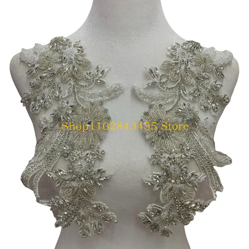 49MC Embroidery Beadwork Wheat - Applique Patch Flower ulasan dan harga