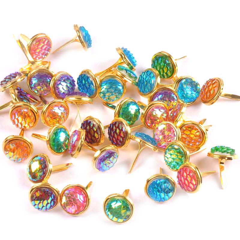 13x13mm 20Pcs Mix Squama Patte - Embellishments For Scrapbooking ulasan dan harga