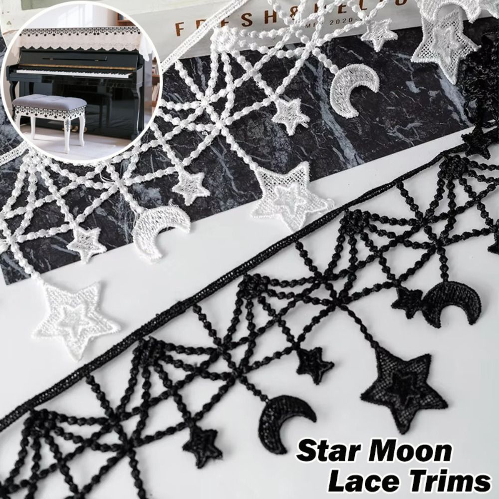 Sewing Supplies Black And Whit - Lace Ribbon Trim ulasan dan harga