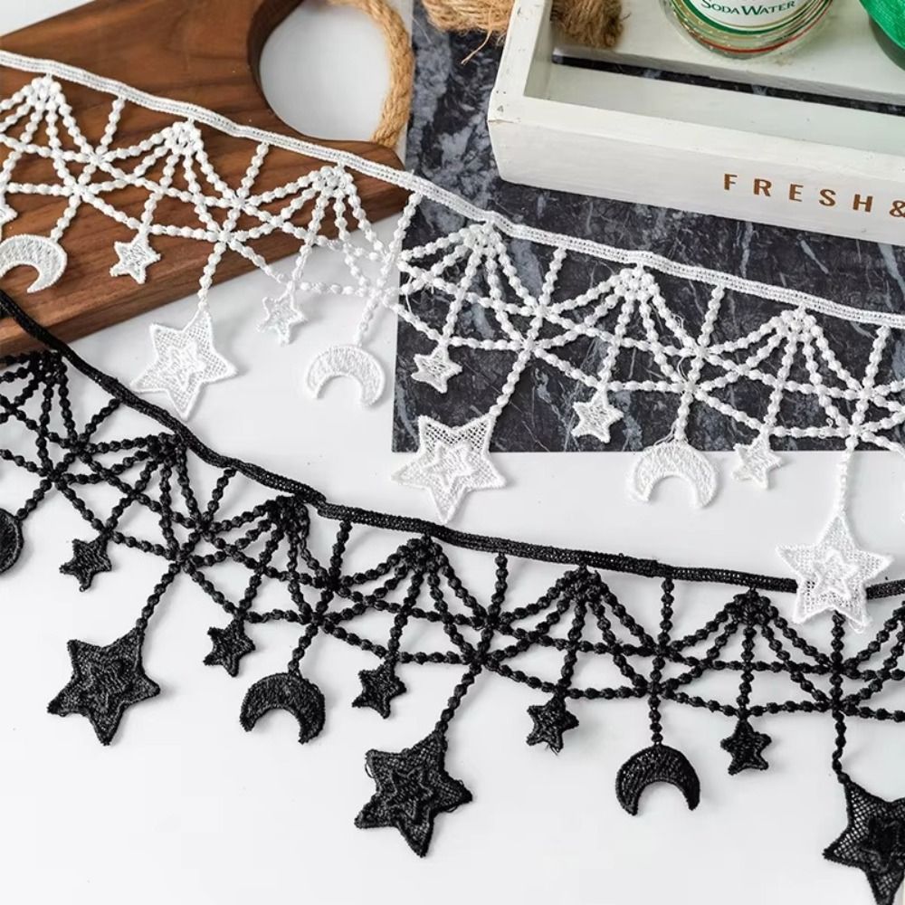 Sewing Supplies Black And Whit - Lace Ribbon Trim ulasan dan harga