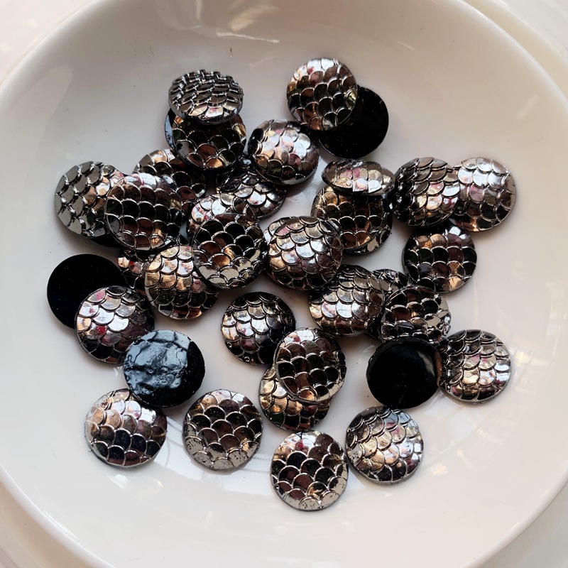 80PCS 12mm black metal Colors  - Embellishment Glue Craft ulasan dan harga