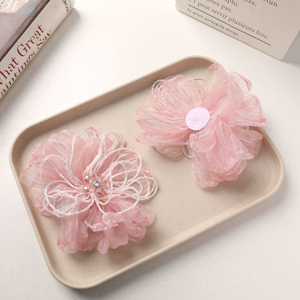 Organza Fabric Flower Patch Cr - Crystal Mesh Fabric ulasan dan harga