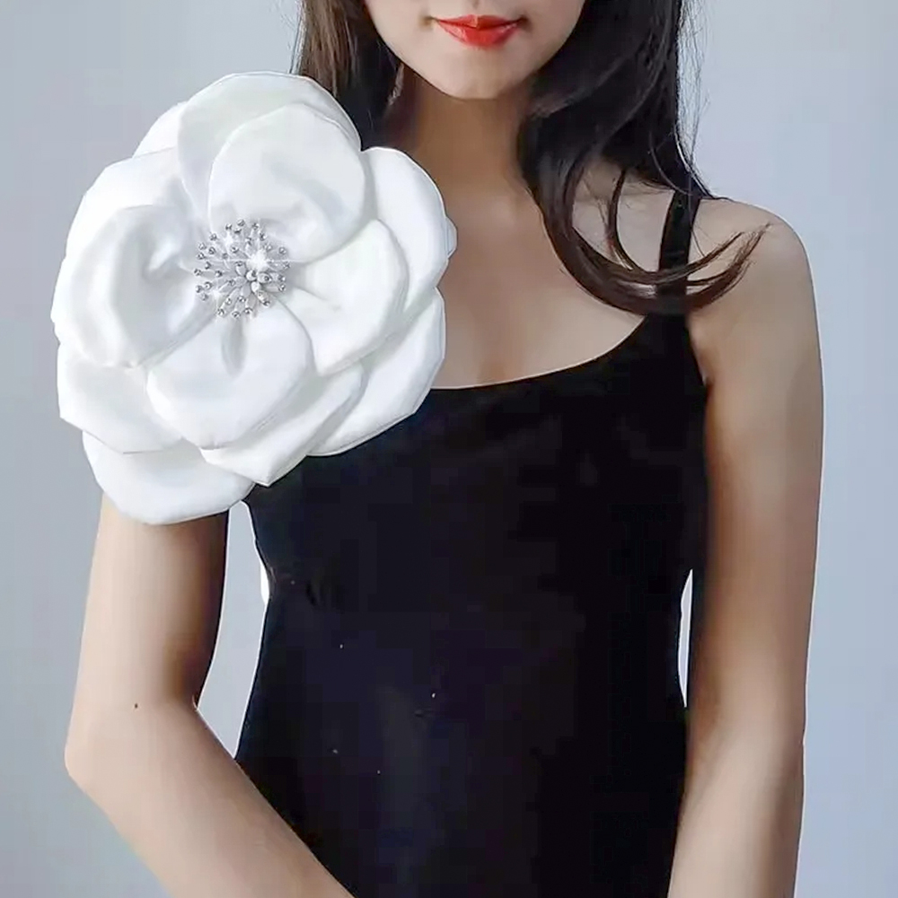 NEW 29cm 3D Big Flower Lace Pa - Applique Patch Flower ulasan dan harga