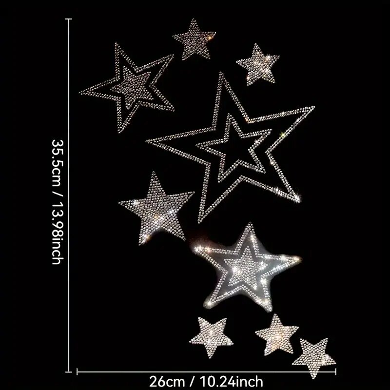 Shimmering rhinestone Hot stam - Hotfix Rhinestone Sheet ulasan dan harga