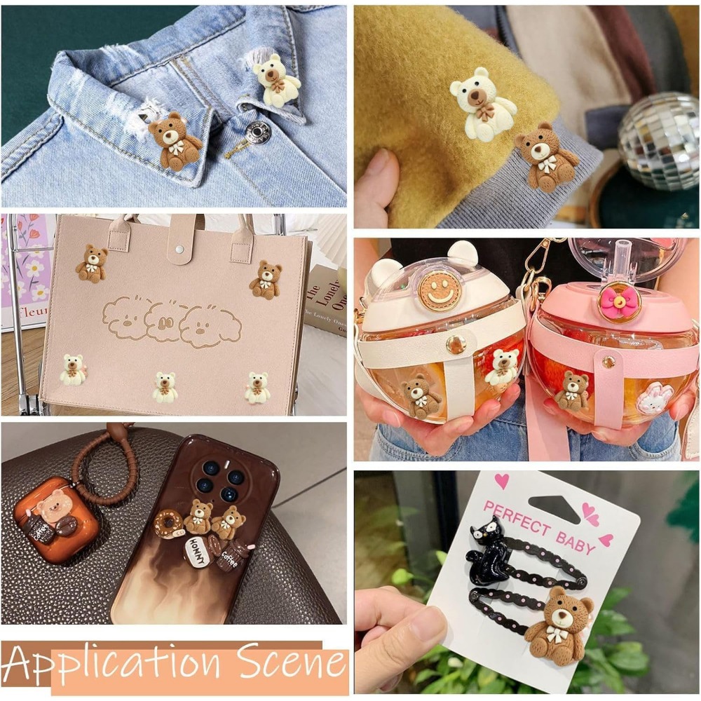10-100pcs Cartoon Beige Coffee - Embellishments For Scrapbooking ulasan dan harga