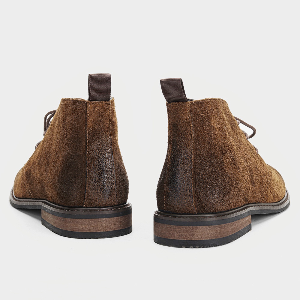 Leather Boots Retro Comfortabl - Guipure Lace Panel ulasan dan harga