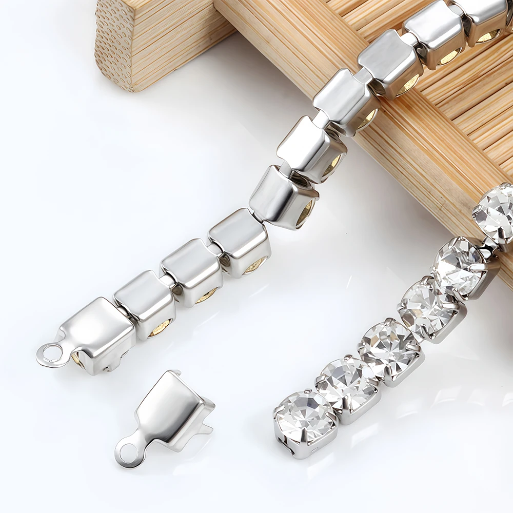 10/20Pcs Stainless Steel Gold  - Beaded Trim Fringe ulasan dan harga