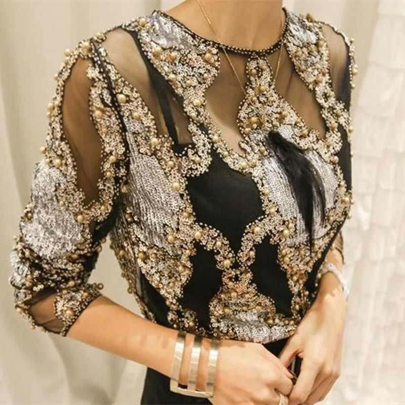 Sidaimi Luxury Women Crystal S - Crystal Mesh Fabric ulasan dan harga