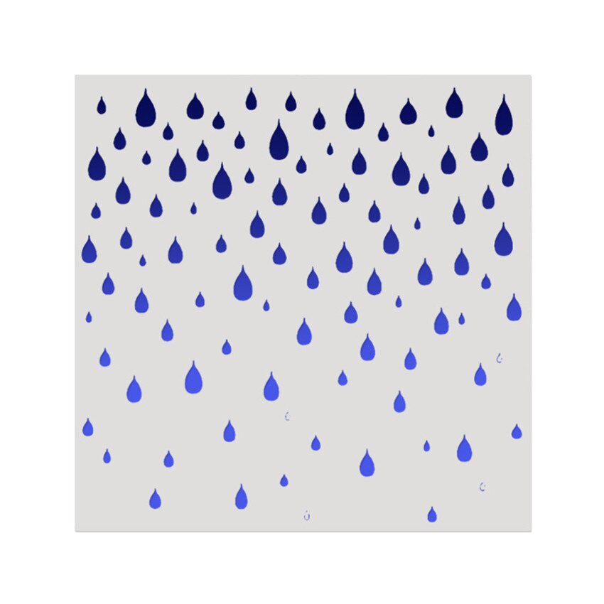 15*15 Raindrops Scrapbook Sten - Embellishments For Scrapbooking ulasan dan harga