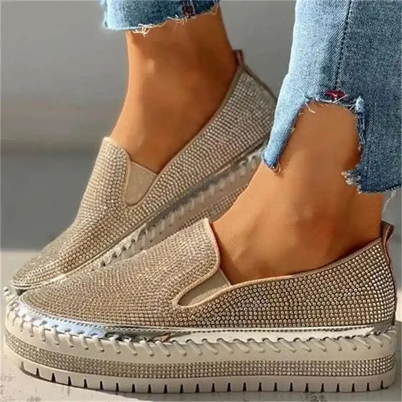 Women Flats Rhinestone Bling S - Sew On Rhinestone ulasan dan harga