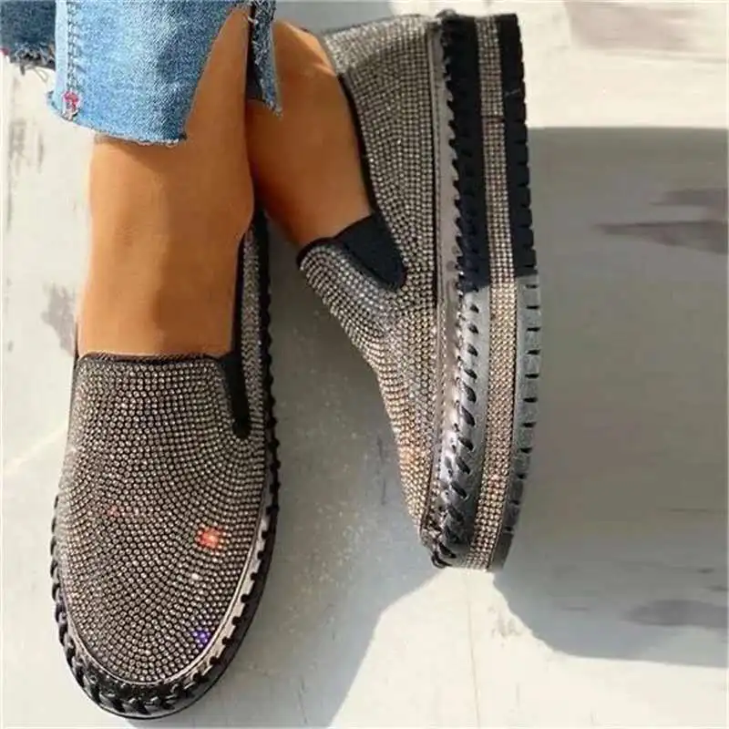 Women Flats Rhinestone Bling S - Sew On Rhinestone ulasan dan harga