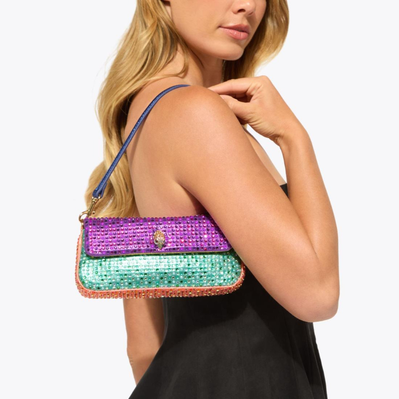 Luxury Pickle Shoulder Bag Wom - Sequin Fabric Panel ulasan dan harga