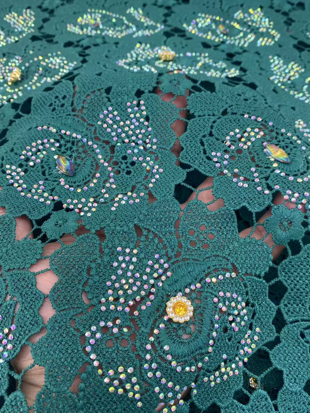 Latest Cord Guipure Lace Fabri - Crystal Mesh Fabric ulasan dan harga