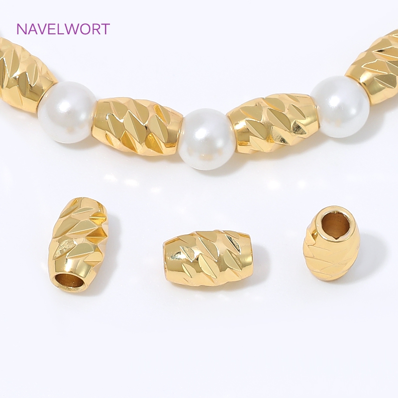 Brass 4/6mm Stripe Spacer Bead - Embroidery Craft ulasan dan harga